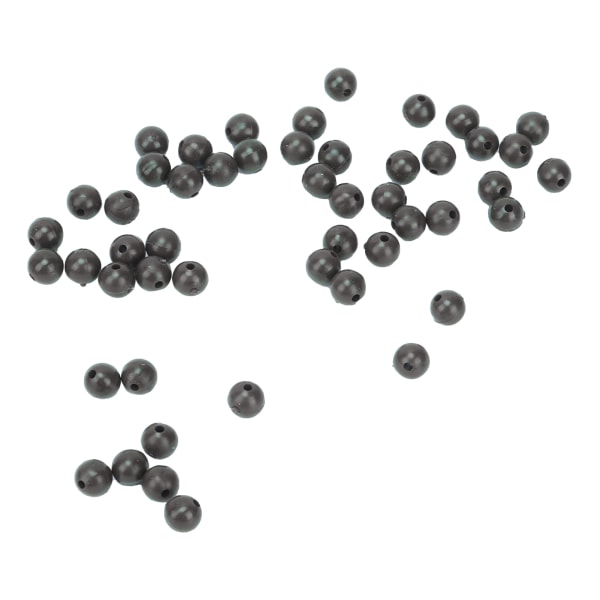 50st 8mm Space Beans Set Silica Gel Fishing Line Stopper Collision Undvikande BeansBrown