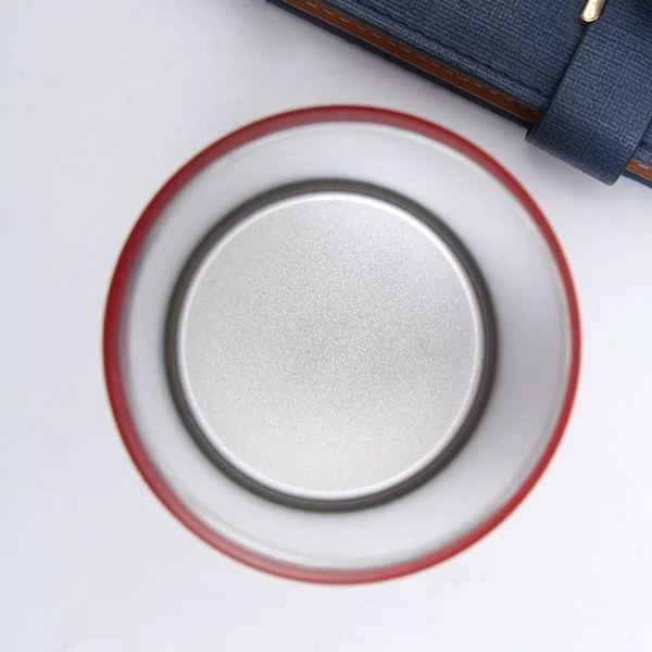 Termospullo 12oz 300ml Acciaio Inox Doppio Strato Tazza Termica per Alimenti di Grado Alimentare per Bevande Orso Acqua Rosso 12oz/300ml