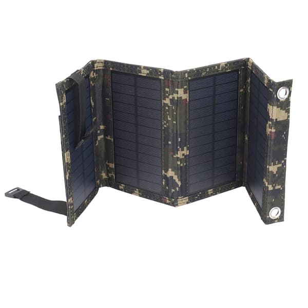 Solcellepanel Profesjonelt 20W Effektivt Vanntett 4-fold Monokrystallinsk Silisium Solcellepanel for Utendørs Camping