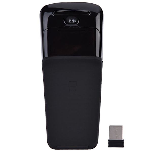 2,4 GHz sammenleggbar trådløs Arc Touch-mus Mus USB-mottaker For pc NoteBook Smart TV Svart
