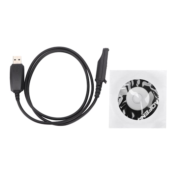 BF-A58 Vattentät Walkie Talkie USB programmeringskabel GT-3WP BF-9700 med CD-drivrutin