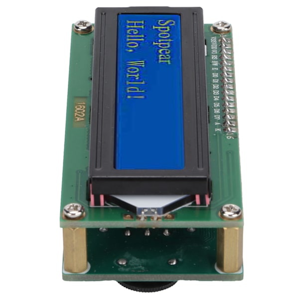 LCD-displaymodul 1602 Skärm Utbyggnadskort Tillbehör för Raspberry Pi Pico I2C Seriell Port