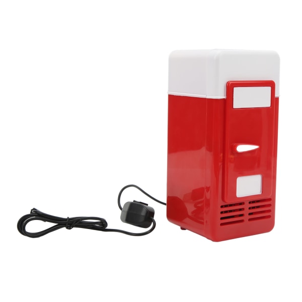 USB Mini Køleskab Køle Varme Frysning Rejse Bil Køleskab Drik Køle Køleskab Rød