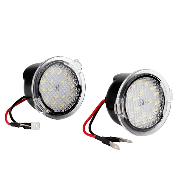 2 stk LED Under Side Bakkespeil Puddles Lys Lampe Passer til Ford Bil Tilbehør