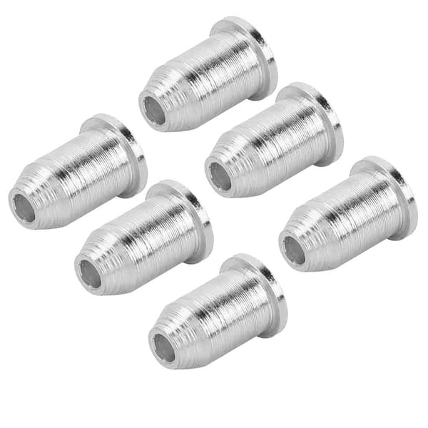 6 st järn elgitarr stränghylsor gitarr stränglock instrumenttillbehör (silver)