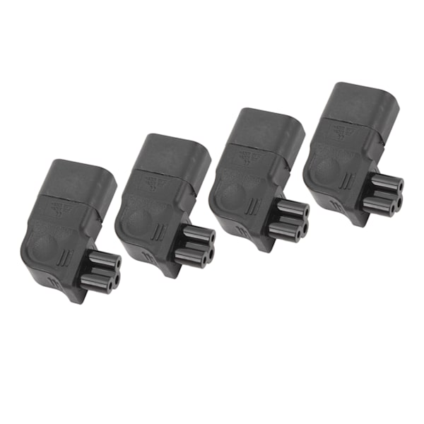 4 kpl IEC320 C14–IEC320 C5 -sovittimen power uros-naaras muunnospistoke 250 V 2,5-10A 2500 W