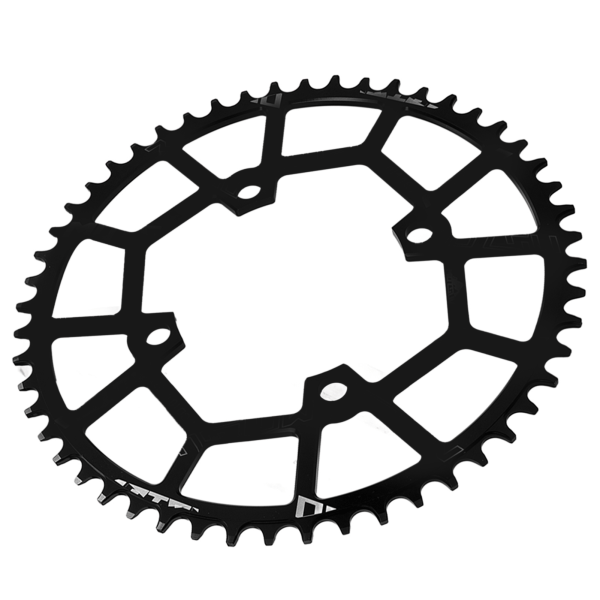 Terrengsykkel 104BCD Gear Disc 52T 104mm Aluminiumslegering Terrengsykkel Tann Disc Kjedering Positive Negative Kjederinger Svart