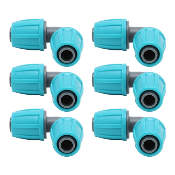 10 stk. 16mm låsebarbed-stik PE 90° albue slangeforbindelse have landbrugs drypvanding fittings