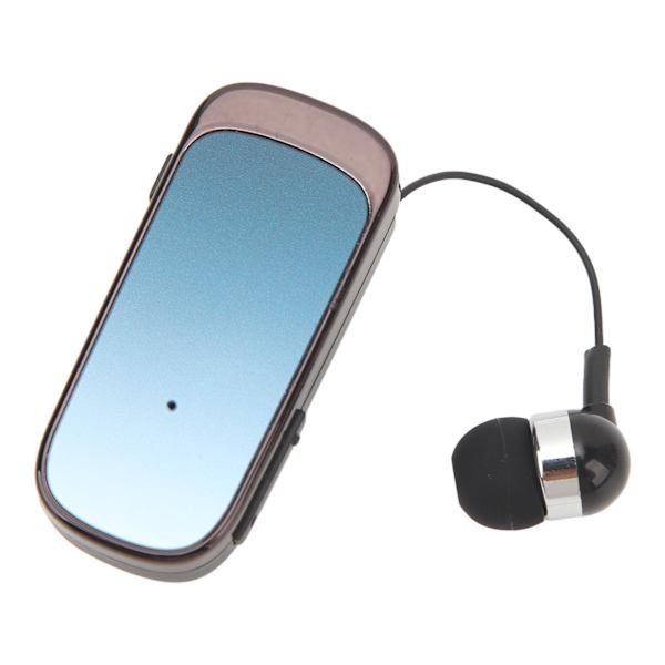 Infällbara trådlösa hörlurar Bluetooth5.2 hörlurar Clip On Earpiece Bekvämt headset för utomhussport körning Lutning Blå