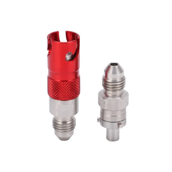 Motorcykel Bremse Slange Væske Hurtigkobling Adapter Rustfrit Stål Universal Rød