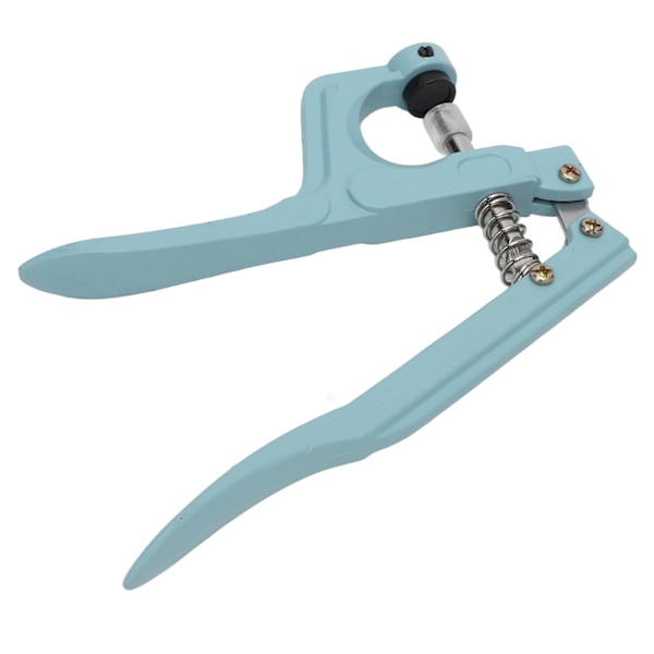 Grommet Machine Håndpresse indsatsbesparende aluminium Nem betjening Grommet Øjeværktøjssæt til Punch Craft DIY Blue