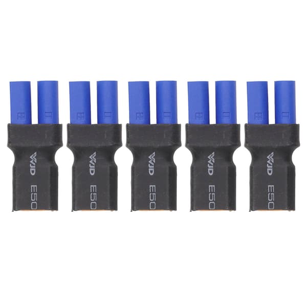 5 stk. EC5 til XT60 Adapter Gummi Plast Kobber Solid Nøyaktig Høy Sikkerhet EC5 til Hann Adapter for RC Bil Fly Båt
