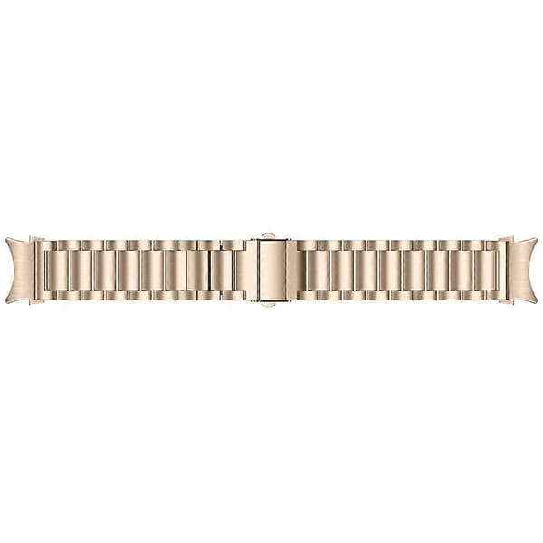 Til Samsung Galaxy Watch7 44mm 40mm Rustfrit Stål 3-Perle Armbånd - Rosaguld Multic Multicolor Retro Gold