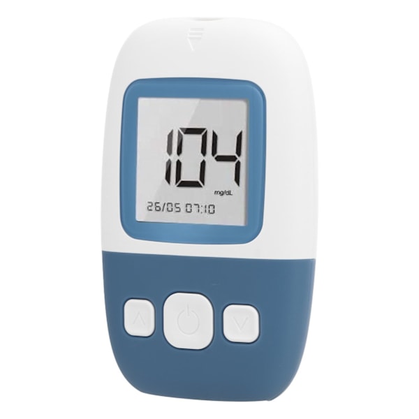 Blodsukkermålersett Auto Kode Høy Nøyaktighet 5S Raskt Resultat Diabetes Testsett med 50 Teststrimler 50 Lancetter Type 1