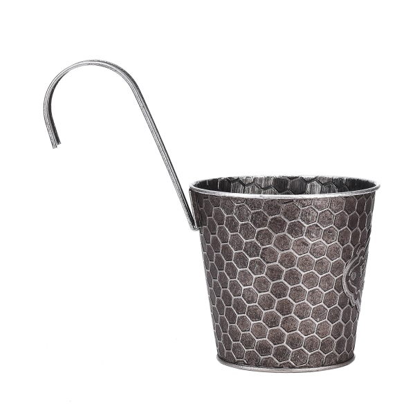 Metallväggplanterare Vertikal Ribbad Design Väggmonterad Blomkruka