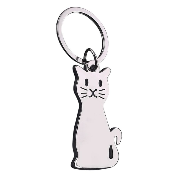 Metall nøkkelring gave katt hengende dyr bil nøkkelring anheng dekorasjon for voksne barn venner familier