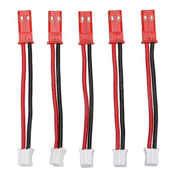 PH2.0 2P til JST adapterkabel han til han RC batteri forlængerledning til aksial SCX24 1/24 RC bæltebil 5 stk.