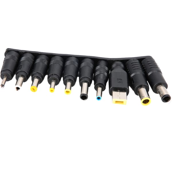 10 stk. DC 5.5MM Universell Multifunksjonell Notebook Laptop Strømforsyning Lader Adapterkontakt