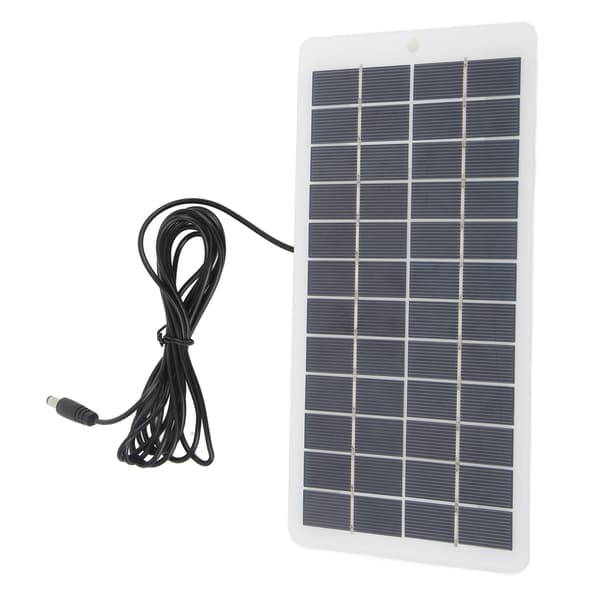 Solcellepanel Bærbar Høy Effektivitet Værbestandig Solcellelader med DC-grensesnitt for Trafikklys 5W 12V