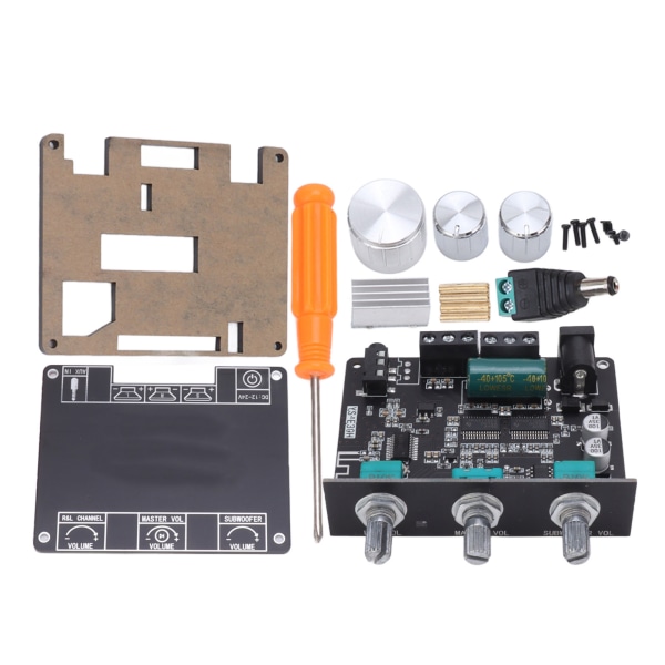 2.1-kanals Bluetooth Power Amplifier Board Diskant Bass APP-kontroll Bluetooth 5.1 forsterkermodul