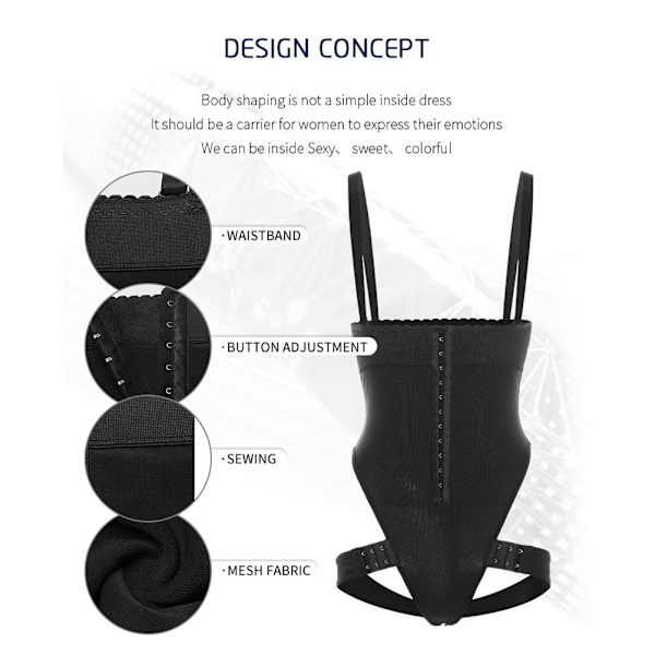 Trosbody Shapewear för Kvinnor, Tummy Control, Midjetränare, Butt Lifter, Kroppsformare