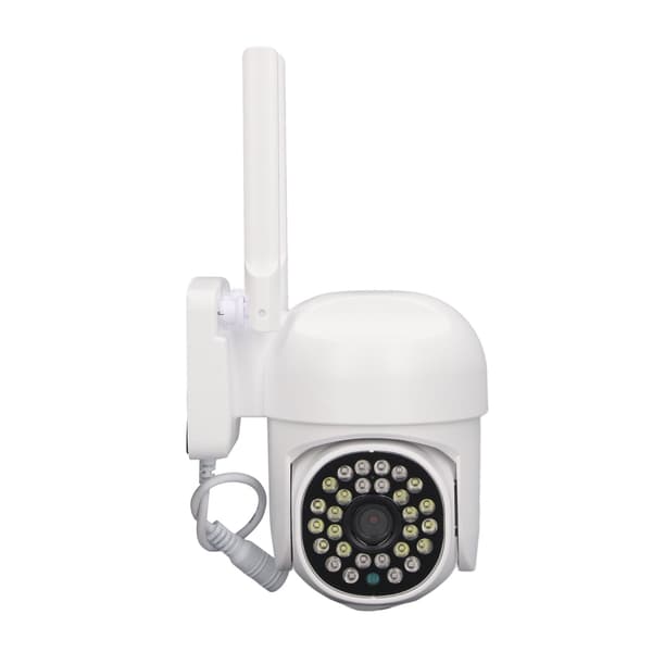 WiFi overvåkingskamera 360° roterbart 1080P HD 2-veis intercom nattsyn sikkerhetskamera for utendørs bruk