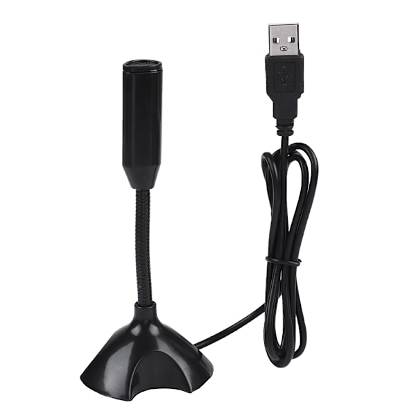 Minikondensator USB 2.0 Mikrofon Flexibel skrivbordsstativ mikrofon för bärbar dator