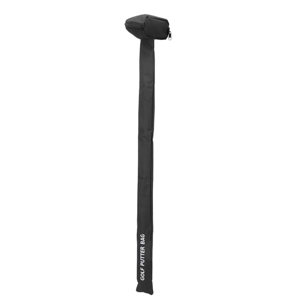 Mini Golf Bæretaske Bærbar Foldbar Blød Fleksibel Canvas Golf Putter Taske Letvægts Driving Range Bære Træningsetui Sort