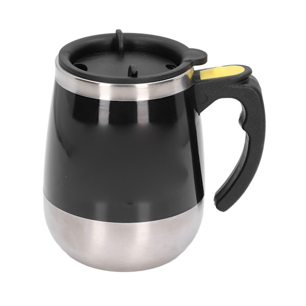 Självrörande mugg automatisk blandning magnetisk mugg rostfritt stål kaffekopp för drycker te varm choklad mjölk svart