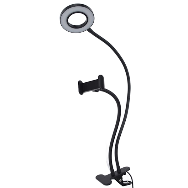 Mobiltelefon Live Lighting 3 Farve Justerbar Vinkel Lys Multifunktion USB Strømforsyning Selfie Ringe Lys