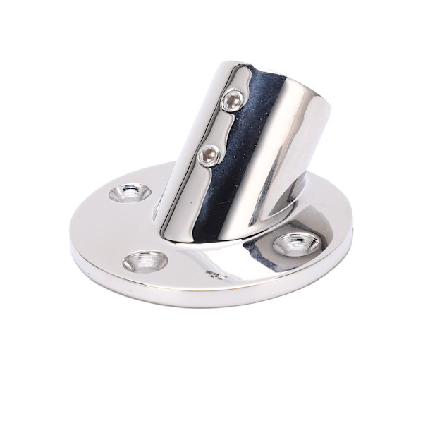 Båd Gelænderbeslag Rustfrit Stål 45 Graders Rund Base Rør Marine Hardware Flange Base Dæksrælings Tilbehør 25mm/1in