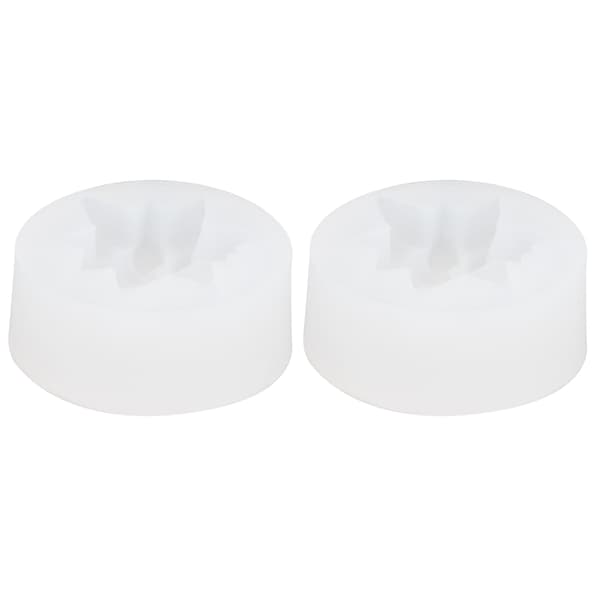 2 STK Blomst Silikoneform DIY Aromaterapi Lys Gips Chokolade Kage Sæbeform