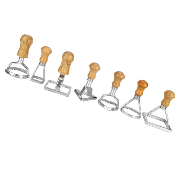 7PCS/Set Dumplingsformar DIY Kakor Kakor Bakverk Pasta Stämpel Press Skärare Maker Kökstillbehör