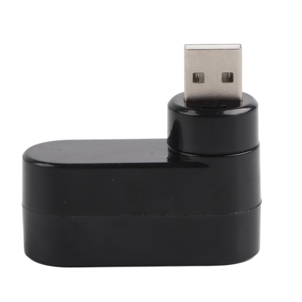 USB Hubs Portar USB 2.0 Mini Rotate Splitter Adapter Hub för PC Notebook Laptop Svart