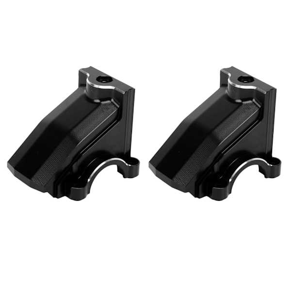 2 st RC-bil Växellåda Hus Ersättning för TRAXXAS 1/5 RC-bil Aluminiumlegering Fram Bak Universal Differential Cover Svart