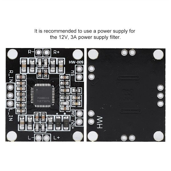 PAM8610 Dual Channel 12V Mini Digital Amplifier Board Power 15W*2