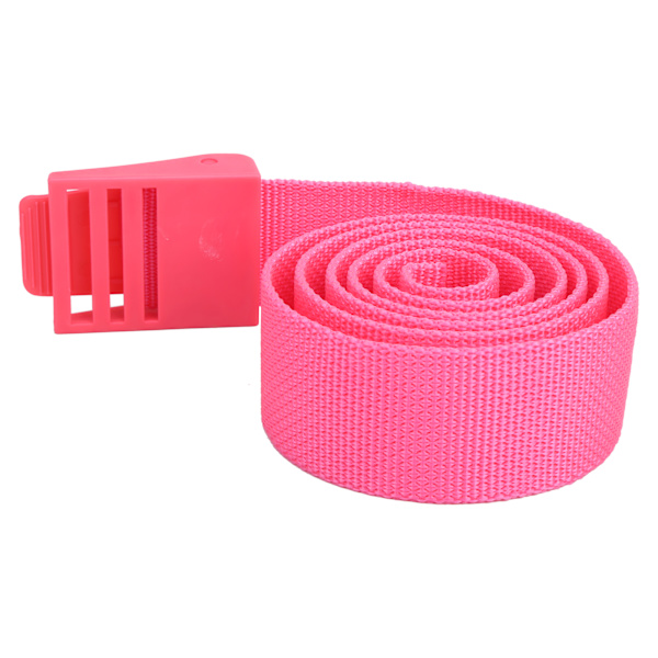 150 cm slitesterkt dykkerbelte Nylonvev midjebelte med plastspenne tilbehør Rosa