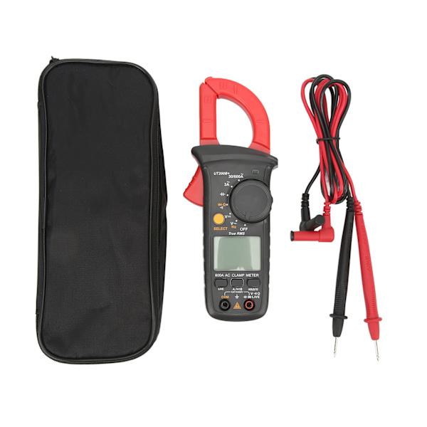 Digital klämmamätare AC DC spänning ström resistans kapacitansmätare elektrisk test multimeter