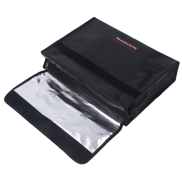 Palonkestävä asiakirjalaukku Korkean lämpötilan kestävä heijastinnauha Suunniteltu turvallinen tulenkestävä pussi olkahihnalla