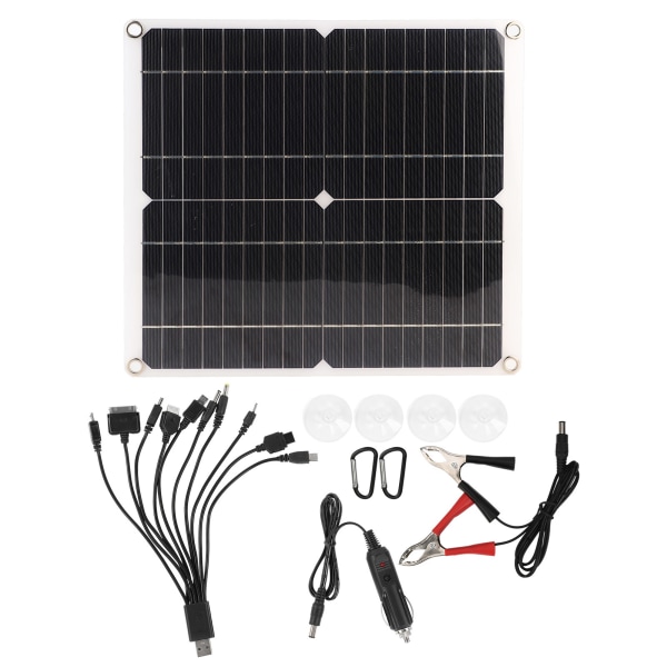 20W 18V solcellepanel Dobbel USB-utgang utendørs bærbar mobiltelefon batterilader