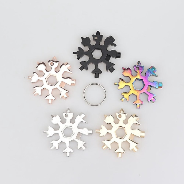 Bærbart 19-i-1 Snowflake-nøgleværktøjskort