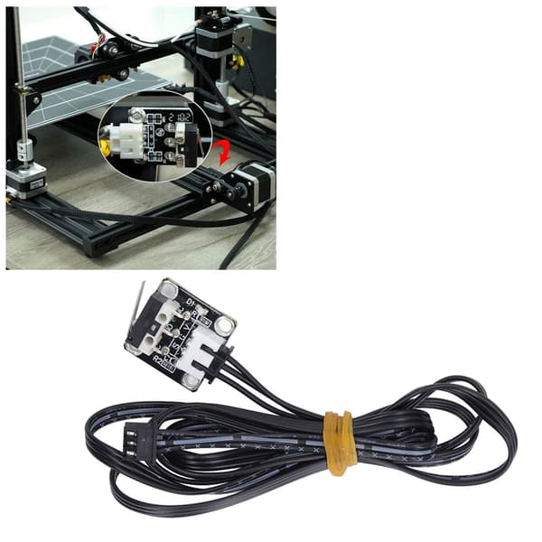 Flammehæmmende 3-Pin Endstop Grænseafbrydermodul til Ender 3D Printer (5 stk)