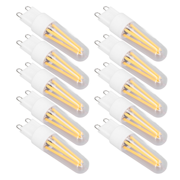 10 stk G9 lyspære 3W 500LM energisparende bordlampe taklampe pære til husholdning kontor 110V