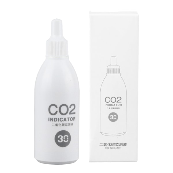 Akvarium CO2-indikatoropløsning Langtidsmonitorering Fiskekummetest til Akvarium Fiskekum 30ml