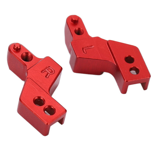 2 kpl Etupuskurin kiinnikkeet Alumiiniseos Kevyet etukiinnitysistuimet ruuveilla ja avaimella AXIAL SCX24 1/24 RC-autolle Punainen