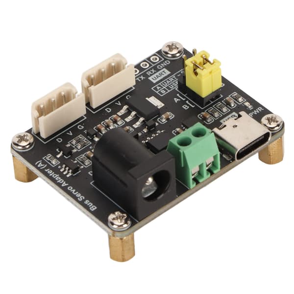 Busservodriverkort 9 til 12,6V inngang UART 5,5x2,1mm DC plassbesparende busservoadapter for ST SC-serien