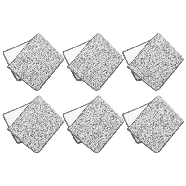 6 kpl moppiliinan vaihto, konepestävä mopin päätyyny kodin lattian puhdistukseen 33x12cm