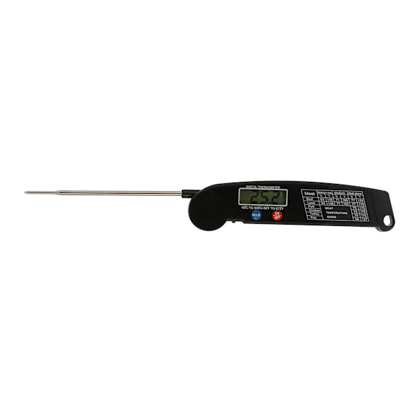 Kötttermometer Multifunktion Snabbavläsning Digital BBQ Kötttermometer för Kök Matlagning Grill BBQ Svart