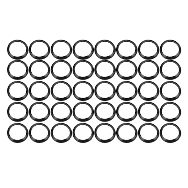 40 st silikonlindningsruta dekorationsring Trimadapter för fiskespö byggdelar19MM