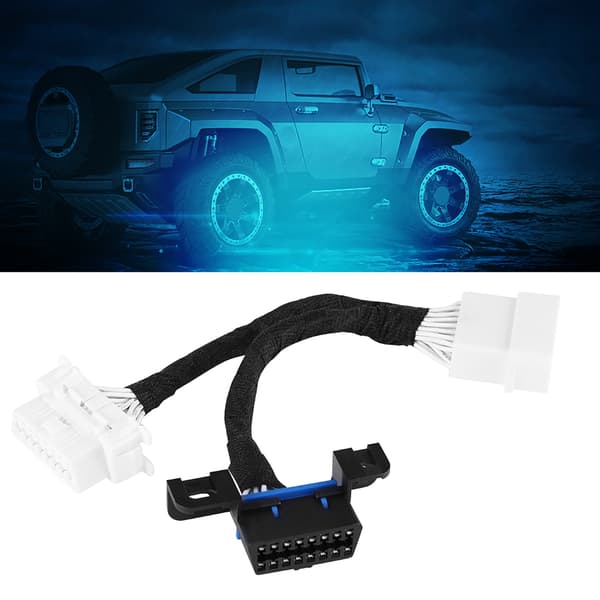OBD2 16-pin hann til dobbel hun splitter adapter forlengelse Y-kabel